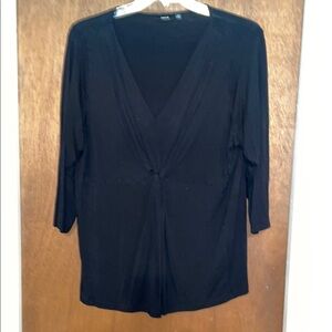 Apt 9 Black V-Neck Blouse​